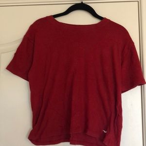 Red Hollister Crop Top